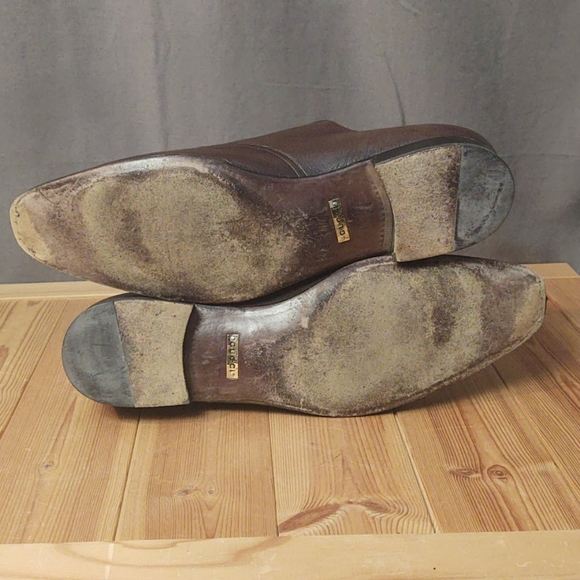 Gucci Brown Leather Double Monk Strap Brown 11.5 D main image 6